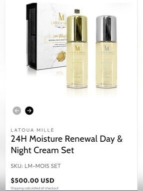 Latoua Mille: 24 HR DAY & NIGHT CREME SET